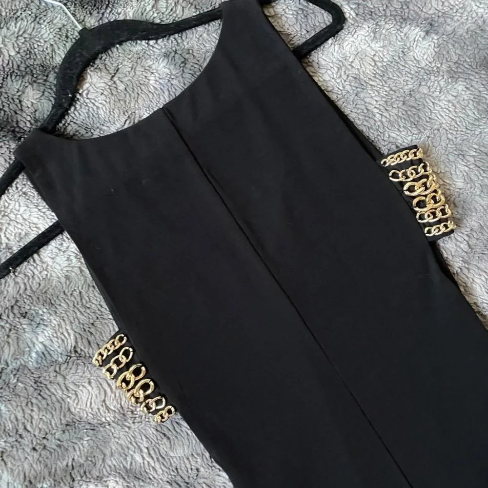 Bebe Chain Cutout Mini Dress